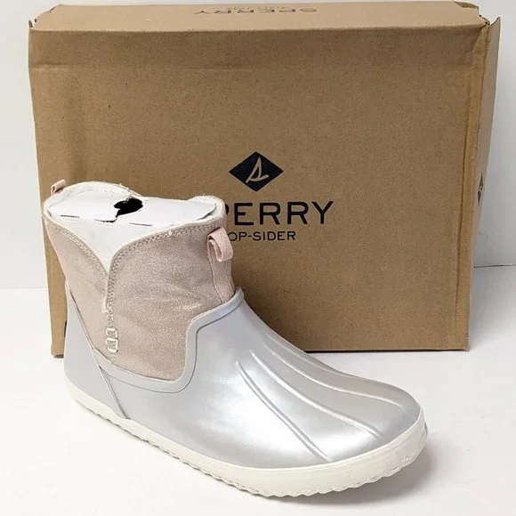 Sperry Shoes Sperry Girls Waypoint Duck Boots Blushsilver Big